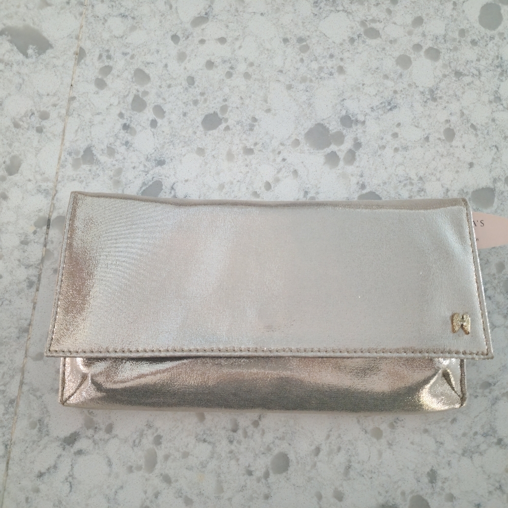 Victoria's Secret Metallic Silver Clutch